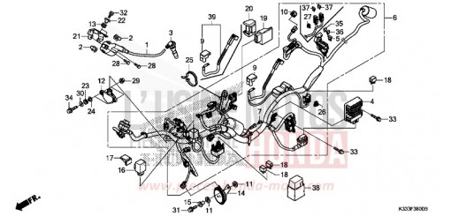 WIRE HARNESS CBR250RG de 2016